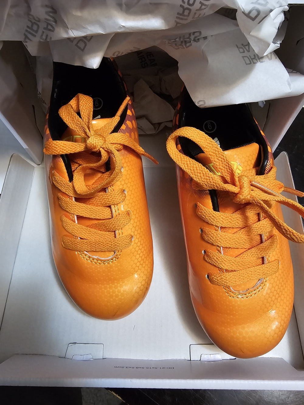Orange Toddler Soccer Cleats Kids